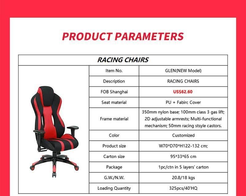 Diamond Pattern Stitch High Quality Racing Chair Wholesale Gaming Chair