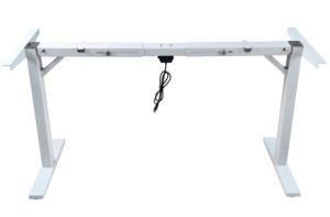 Single Motor Electric Lifting Height and Length Adjustable Foldable Computer Desk Frame