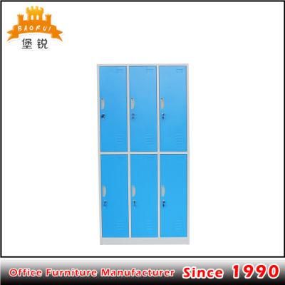 Fas-028 School Gym Changing Room Used Furniture 6 Door Metal Locker