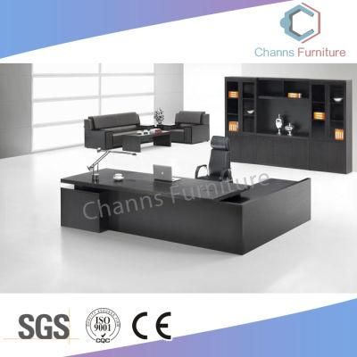 Fashion Furniture Black Executive Desk L Shape Office Table (CAS-MD18A18)