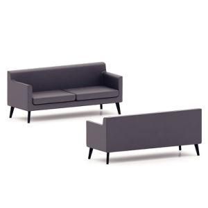 High Quality Living Room Furniture Wooden Leather Sofa