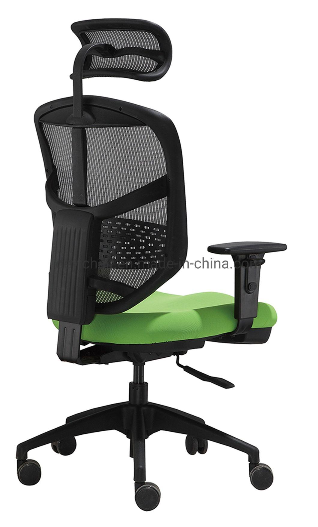 High Back Nylon High Base Caster Adjust Headrest Available Adjustable Armrest Mesh Computer Manager Chair