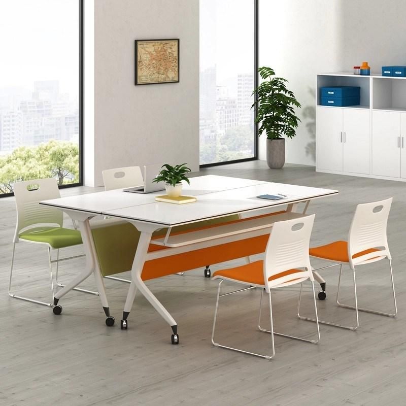 Wholesale Wooden MDF Office Furniture Study Meeting Desk Folding Table