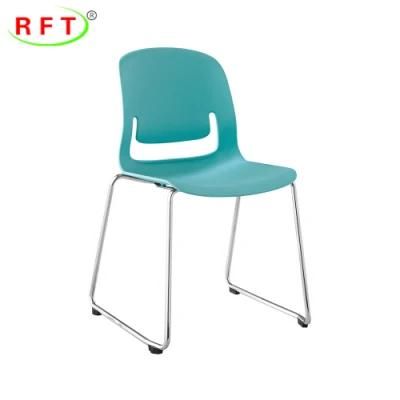 Pretty Blue Plastic Seat Stackable Office Meeting Room Training Chair