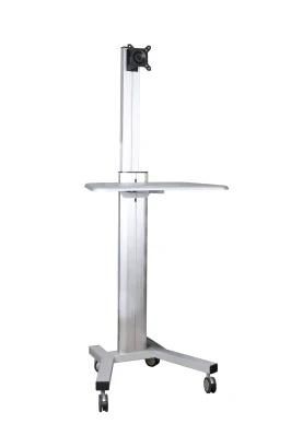 Mobile Computer Workstation Single Monitor 10-24&quot; Power Rail (PC 1601)