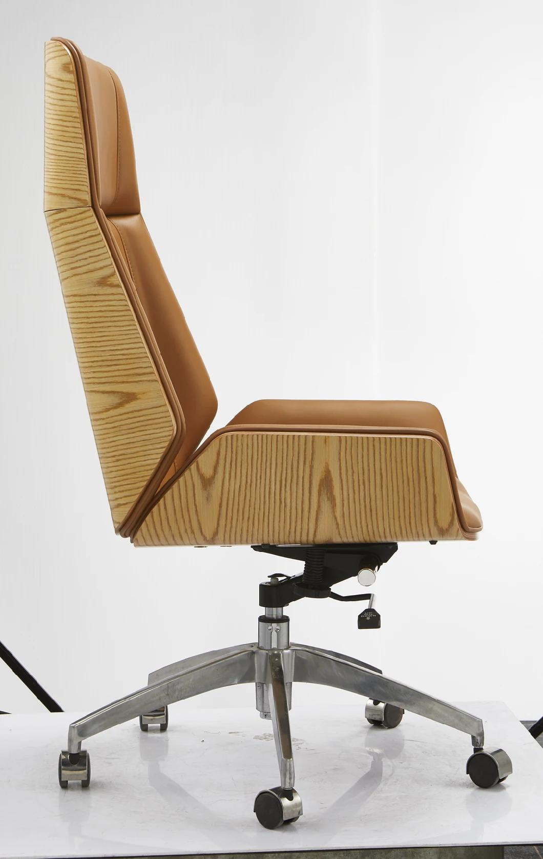 Popular High Back Swivel Revolving Excutive Office Leather Chair