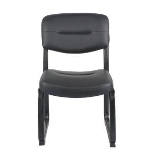 Simple Stacking Chair for Office/Home/Restaurant/Hotel with Bonded Leather Upholstered