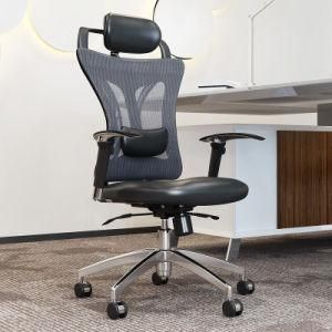 Office Furniture Ergonomic Computer Chair with PU Leather / Mesh Fabric