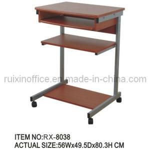 Wooden Laptop Table with Wheels (RX-8038)