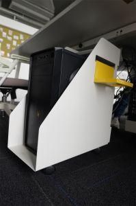 Uispair Modern Office Furniture Computer Desk with Items Storage