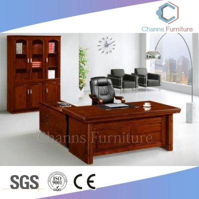 Modern MDF Boss Veneer Manager Desk Computer Office Table Office Furniture (CAS-VA24)