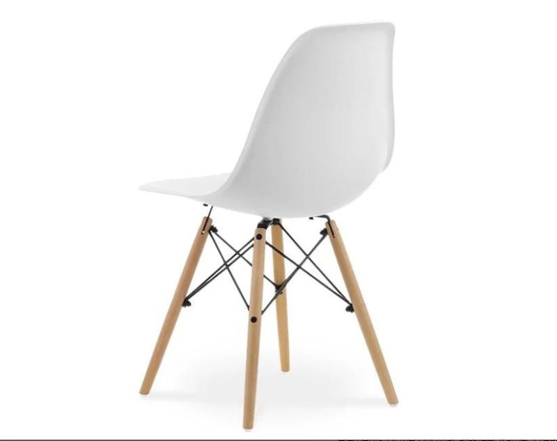 Cheap Replica Plastic Kitchen Chair Restaurant Bistro Dinner Dining Chairs Wooden Legs