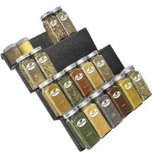 Customization Silver Metallic 4 Tier Heavy Gauge Drawer Organizer Metal Spice Jar Rack for Kitchen China Factory