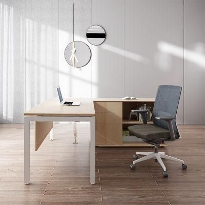 L Shape Fashionable Modern Executive Desk with Cabinet