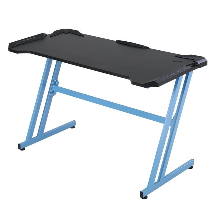 New Design High Quality E1 MDF Computer Table with LED Light