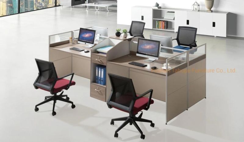 Elegant Office Workstation Melamine Project Partition Staff Table