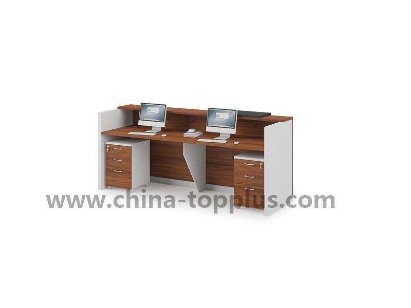 Factory Office Furniture Wooden Reception Table Front Office Desk (KP-2418)