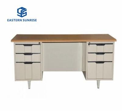 Wood and Steel Study Desk for Home/Office/School Use