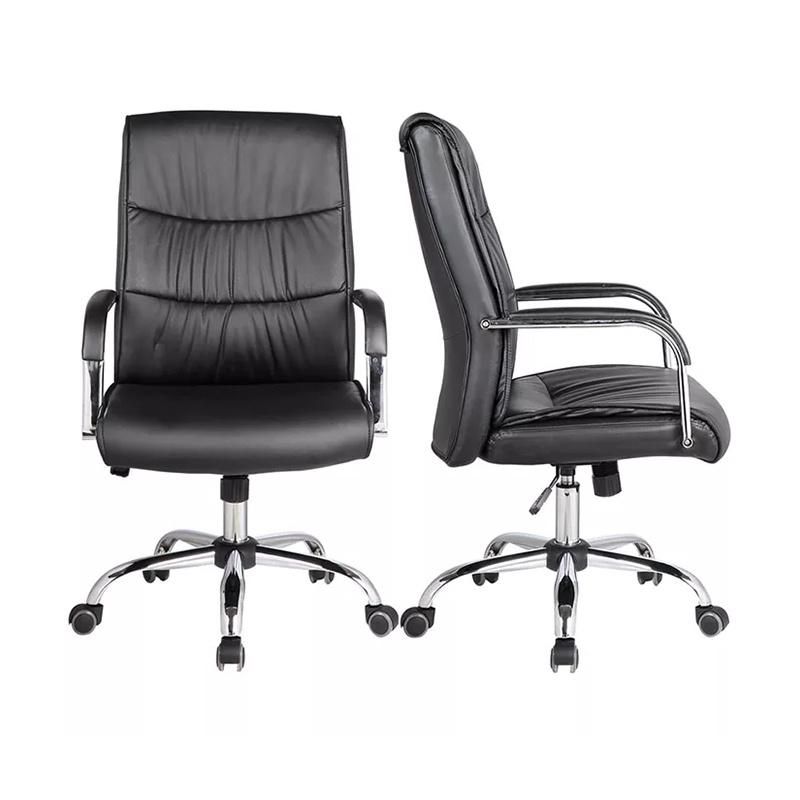 MID Back Swivel Lift Office Chair with High Quality PU Leather Customzation