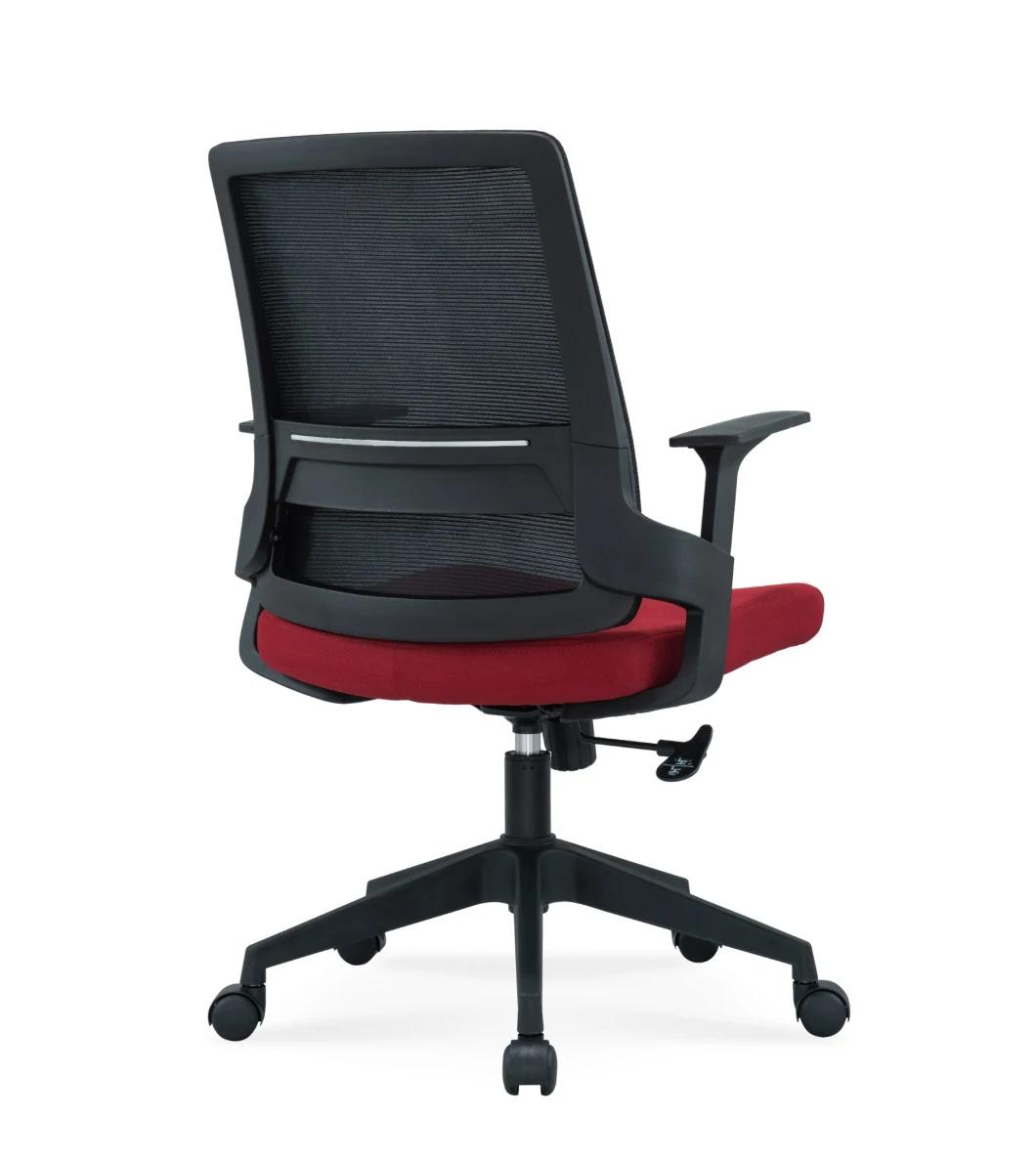 Good Price European Standard En1335 BIFMA Medium Back Staff Modern Mesh Office Swivel Chair