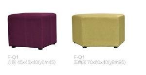 Home Stool &amp; Ottoman for Decor with Velvet/Linen/ Leather Upholstery