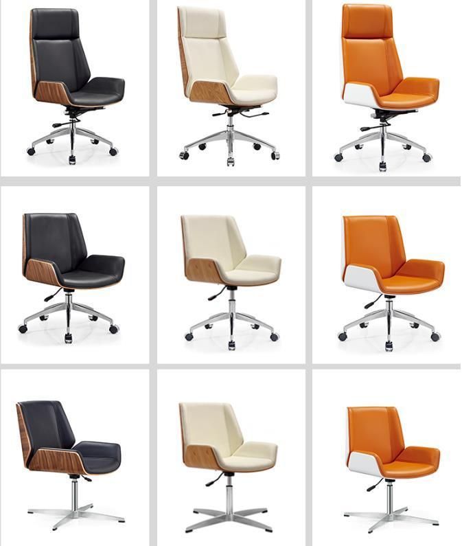 Wholesale Modern Ergonomic Computer Manager Office Genuine Leather Swivel Metal Executive Chair on Sale