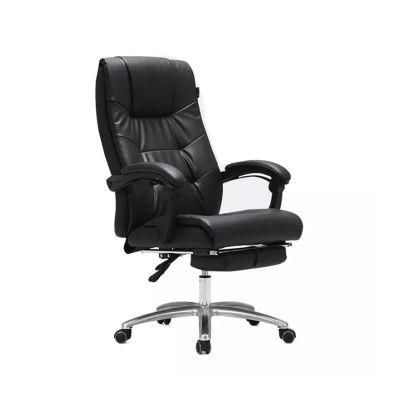Ergonomic Office Boss Chair with Headrest Leather Executive Office High Back Chair