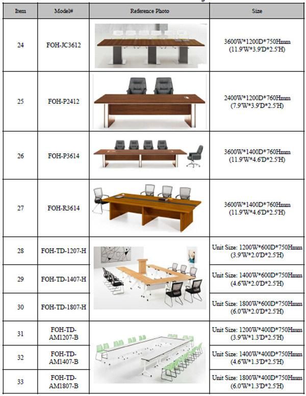 Top Quality Modern Conference Room Table in Guangzhou