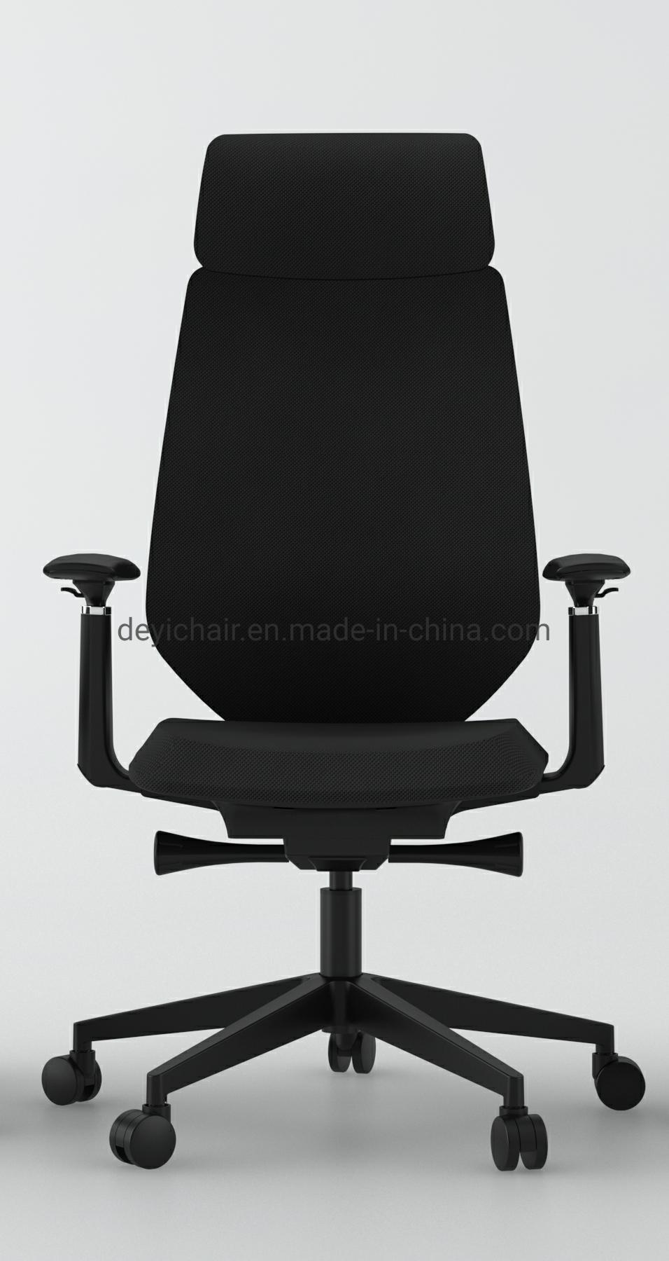 Black Base Nylon Caster Synchronised Meachanism Mesh Back Headrest Available Manager Executive Office Chair