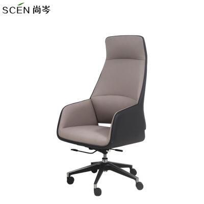 Wholesale Luxury PU Leather High Back Executive Office Chairs with Lumbar Support