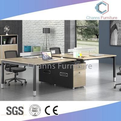 Modern Four Seats Wood Office Workstaion (CAS-W31408)