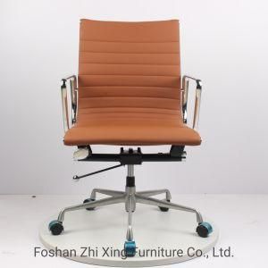 Double Function Modern Factory Price Luxury Executive Wooden Frame Swivel Leather Office Chair