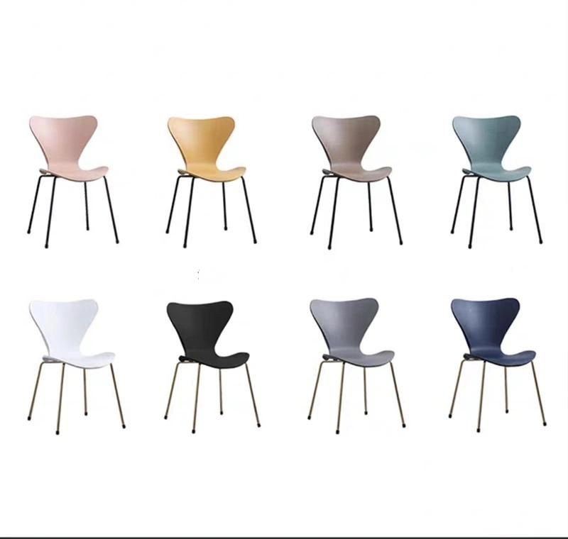 Modern Office Furniture Conference Training Chairs White Metal Frame PP Plastic School Meeting Room Chair with Writing Tablet