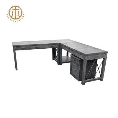 2022 Wholesale Home Corner Writing Table L Shaped Computer Table