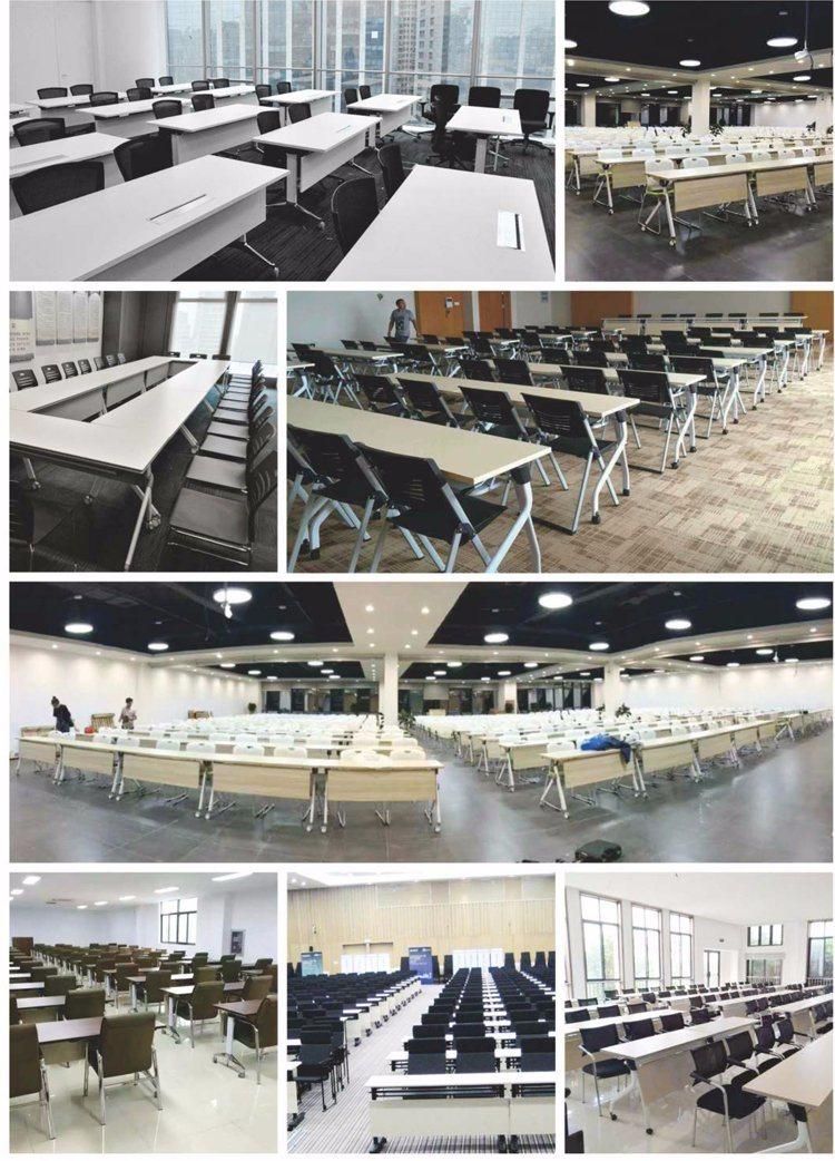 Removable and Foldable Study Table Training Table Wtih Laminated Table Top