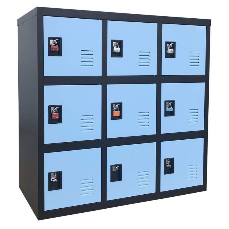 Gdlt 9 Door Metal Lockers Storage Employees Cabinet Gym Locker