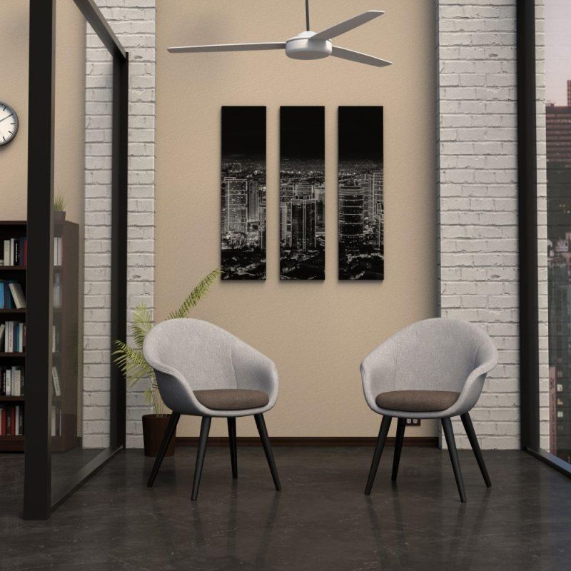 Fully Upholstered Shell Home Office Lounge Chair with Integrated Arms