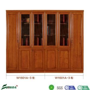 Modern MDF Solid Wooden Office Furniture Glossy Veneer Wooden File Cabinet