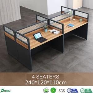 Office Furniture Simple Style Glass Call Center Modular Office Cubicles Workstation (AP-E04)