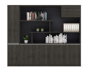 Melamine Bookcase with Aluminum Frame 2 Door 3 Door Bookshelf File Cabinet New Design Office Furniture