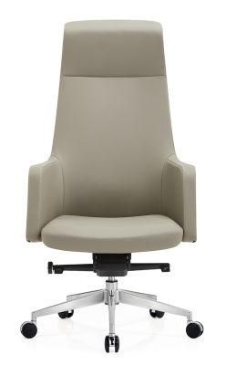 Wholesale China Black Erognomic PU Leather Genuine Executive CEO Leather Chair