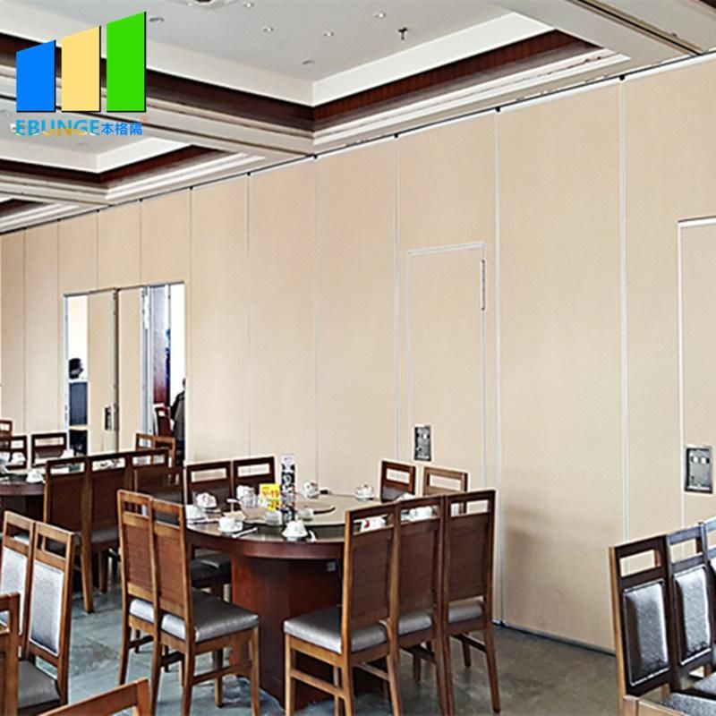 Ballroom Sound Proof Folding Partitions Movable Wooden Partition Wall