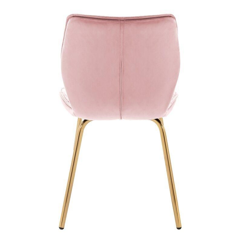 Comfortable Wood Frame Beauty Upholstered Dining Room Chair Lounge Living Room Leather Dining Chair