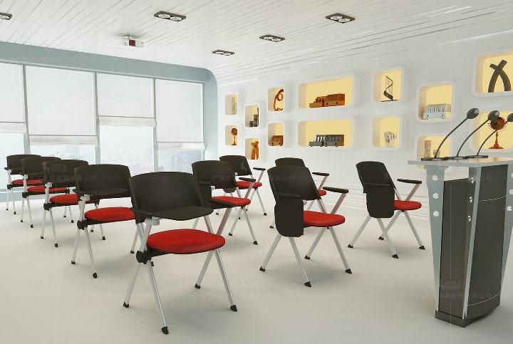 Stackable Metal Chair with Tablet Training Office Chair