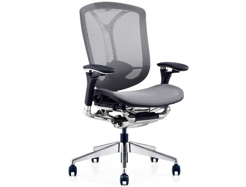 Fabric Mesh Type Office Chair with Metal Chrome Finished Frame