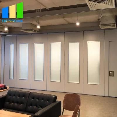 New Wood Glass Movable Walls Folding Partition Design