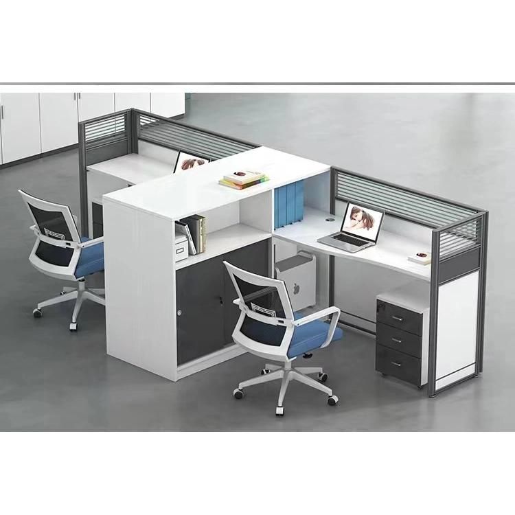 Modern Office Desk Furniture Melamine 4 Person Office Workstations