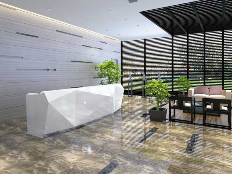 Senior Club Enterprise Bar Office Space High-End Marble Reception Table