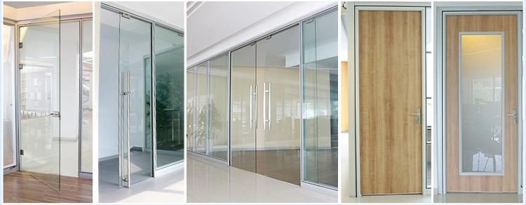 Dynamic Office Glass Partition HK55s 12mm Glass Aluminium Office Glass Partition
