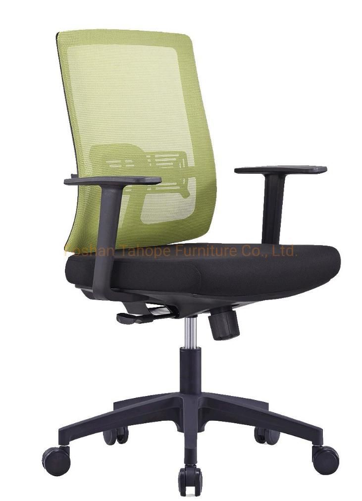 Senior Mesh Fabric Swivel Blue High Quality Nylon Office Staff Computer Chair